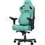 სათამაშო სავარძელი AndaSeat Chair Kaiser 4 V2 XL, PVC leather, 6D-Armrests, green - Primestore.ge