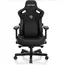 სათამაშო სავარძელი AndaSeat Chair Kaiser 3, PVC leather, 4D-Armrests, black - Primestore.ge
