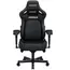 სათამაშო სავარძელი AndaSeat Chair Kaiser 4 V2, PVC leather, 6D-Armrests, black - Primestore.ge