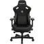 სათამაშო სავარძელი AndaSeat Chair Kaiser 3 XL, PVC leather, 4D-Armrests, black - Primestore.ge