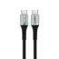 კაბელი Logilink CU0433 4K/60Hz USB Type-C Gen2x2 100W 20Gbps LED Metal Black 1.5m - Primestore.ge