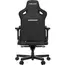 სათამაშო სავარძელი AndaSeat Chair Kaiser 3 XL, PVC leather, 4D-Armrests, black - Primestore.ge