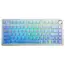 კლავიატურა AULA F75 Pro RGB Mechanical Keyboard Glacier White/Gradient Blue (Star Vector Switch) - Primestore.ge