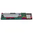 კლავიატურა AULA S500 Zoned RGB Wired Mechanical Gaming Keyboard Black/White/Red (Blue switch) - Primestore.ge