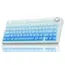 კლავიატურა AULA F75 Pro RGB Mechanical Keyboard Glacier White/Gradient Blue (Star Vector Switch) - Primestore.ge