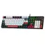 კლავიატურა AULA S500 Zoned RGB Wired Mechanical Gaming Keyboard Black/White/Red (Blue switch) - Primestore.ge