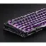 კლავიატურა GravaStar Mercury V75 Lite 75keys, Blackcore, USB-A, Transparent Black - Primestore.ge