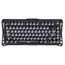 კლავიატურა GravaStar Mercury K1 80keys, GravaStar x Kailh Cheery Pink, EN, BT/WL/USB, Stealth Black - Primestore.ge