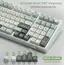 კლავიატურა Royal Kludge RKR98PRO-SK-XW RGB Mechanical Keyboard, Beige Switch, Hot Swappable, Wired, Sky Cyan - Primestore.ge