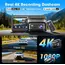 მანქანის ვიდეო რეგისტრატორი DDPAI Z60 2026 4K Dashcam 140°, WIFI GPS, Bluetooth Front and Rear Cam, Car Video Recorder, Black - Primestore.ge