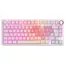 კლავიატურა Royal Kludge RKR75-PM-XW RGB Mechanical Keyboard, Beige Switch, Hot Swappable, Wired, USB, Pink Melody - Primestore.ge
