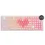 კლავიატურა Royal Kludge RKN99-PM-XH RGB Mechanical Keyboard, Cream Switch, Hot Swappable, Wireless, Type-C, Bluetooth, 2.4GHz, Pink Melody - Primestore.ge