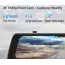 მანქანის ვიდეო რეგისტრატორი DDPAI Mola E3, 130° WIFI, 9.35" Full Touch Screen Streaming Rear View Mirror, Car Video Recorder, Black - Primestore.ge