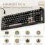 კლავიატურა Royal Kludge RKR98PRO-PT-XW RGB Mechanical Keyboard, Beige Switch, Hot Swappable, Wired, Phantom - Primestore.ge