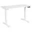 სათამაშო მაგიდა 2E Computer Desk CE120W, height 72-120cm, manual mechanism, tabletop 120?60cm (white), metal base (white) - Primestore.ge