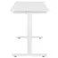 სათამაშო მაგიდა 2E Computer Desk CE120W, height 72-120cm, manual mechanism, tabletop 120?60cm (white), metal base (white) - Primestore.ge