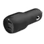 მანქანის დამტენი Belkin Car Charger 24W 2хUSB-A, cable USB-A > USB-C 1m, black - Primestore.ge