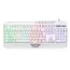 კლავიატურა 2E GAMING Membrane keyboard KG315 110key, USB-A, EN/RU, RGB, white - Primestore.ge