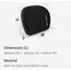 სათამაშო სავარძლის ბალიში AndaSeat lumbar pillow for Novis L, black - Primestore.ge