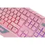 კლავიატურა 2E GAMING Membrane keyboard KG315 110key, USB-A, EN/RU, RGB, pink - Primestore.ge