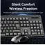 კლავიატურა და მაუსი Vention KTZB0-EN Wireless Full-Sized Silent Keyboard and Mouse EN layout Black - Primestore.ge