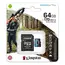 მეხსიერების ბარათი Kingston 128GB microSDXC C10 UHS-I U3 A2 R170/W90MB/s SD , 3 image - Primestore.ge