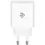მობილურის დამტენი 2Е-WC1USB18W-W, Wall Charger USB QC3.0 DC5V/3A, Max 18W, White  - Primestore.ge