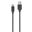კაბელი KITs USB 2.0 to USB Type-C cable, 2A, black, 1m - Primestore.ge