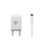 მობილურის დამტენი 2E Wall Charger Set USBx2.1A + Cable MicroUSB, 2.4A, 1m, White  - Primestore.ge