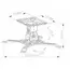 პროექტორის საკიდი 360° გრადუსით მბრუნავი ALLSCREEN PROJECTOR CELLING MOUNT CPMSR-360 ROTATE 360° , 5 image - Primestore.ge