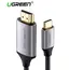 HDMI კაბელი Ugreen MM142 (50570) USB C HDMI Cable Type C to HDMI 1.5M Thunderbolt 3 for MacBook Samsung Galaxy S9 / S8 Huawei Mate 10 Pro P20 USB-C HDMI Adapter  Type C to HDMI Cable  1.5M  - Primestore.ge