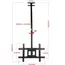 ტელევიზორი საკიდი ჭერზე ALLSCREEN TV Ceiling Mount Bracket CTC3270 TV SIZE: 32"-70" , 2 image - Primestore.ge