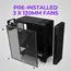 Case Zalman S3 TG, ATX Mid-Tower Computer Case, Black, 5 image