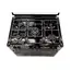 Gas cooker Oz OE 9050 BL OBig90X60B5E Cooker, 5Gas, Wok, Oven-Electric, 7Function, Turnspit, Cast Iron, 90x60x85, Black, Top glass, 2 image