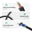 აუდიო ადაპტერი UGREEN 30756 Lightning M/F Round Cable Aluminum Shell with Braided 10cm (Black) , 6 image - Primestore.ge