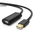 USB დამაგრძელებელი UGREEN (10321) USB Male to USB Female Active Extension Cable with Chipset 10m (Black)  - Primestore.ge