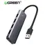 USB ჰაბი UGREEN CM219 (50985) UGREEN USB 3.0 4 Ports USB Hub Gray  - Primestore.ge