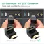 კუთხის HDMI ადაპტერი UGREEN HD112 (20109) HDMI Male to Female Adapter Down , 4 image - Primestore.ge