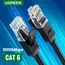 Network cable UGREEN NW102 (20160) Cat6 Patch Cord UTP Lan Cable 2m (Black), 4 image