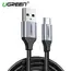 USB კაბელი Ugreen US288 (60126) UGREEN USB 2.0 A to Type C Cable Nickel Plating Aluminum Braid 1m (Black)  - Primestore.ge