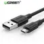 USB კაბელი UGREEN US289 (60137) 1.5m usb 2.0 male to micro usb data cable black  - Primestore.ge