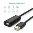 USB დამაგრძლებელი UGREEN US121 (10319) USB 2.0 Active Extension Cable with Chipset 5m (Black) , 10 image - Primestore.ge