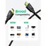 HDMI კაბელი UGREEN HD118 (40410) High-End HDMI Cable with Nylon Braid 2m (Black) , 5 image - Primestore.ge