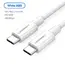 USB კაბელი UGREEN 60518 USB 2.0 C M/M ABS Cover 1m (White) , 2 image - Primestore.ge