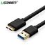 Micro USB კაბელი UGREEN US130 (10840) USB 3.0 A Male to Micro-B Male USB 3.0 Cable 0.5m (Black)  - Primestore.ge