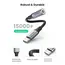 აუდიო ადაპტერი UGREEN USB-C to 3.5mm M/F Cable Aluminum Shell with Braided 10cm (Space Gray) , 6 image - Primestore.ge