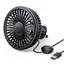 მანქანის ვენტილატორი UGREEN LP436 (10421) Air Vent Car Electric Fan, Black  - Primestore.ge