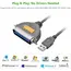 პრინტერის კაბელი UGREEN CR124 (20225) USB to CN36 IEEE1284 Parallel Printer Cable 2m , 4 image - Primestore.ge