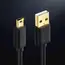 USB კაბელი UGREEN 10385 USB 2.0 A Male to Mini 5 Pin Male Cable 1.5m (Black) , 2 image - Primestore.ge