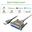 Printer Cable UGREEN US167 (20224) USB to DB25 Parallel Printer Cable 2m, 2 image